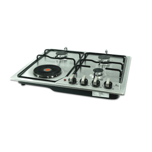 Clear Stainless Steel Cooker Hob With 1 Electric Hot Plate F4SP603
