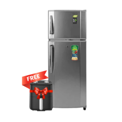 Singer GEO Refrigerator - 2 Doors, 225L (Silver) GEO-242D-SV FREE Suga ActiFry 4L Manual Air Fryer SMAF-5004