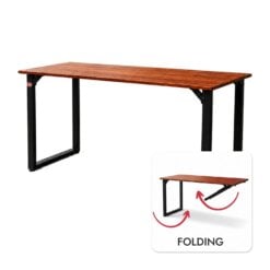 Foldable Steel Base Melamine Table 5&prime; * 2&prime;.6&Prime; * 2&prime;.6&Prime; (Without Modesty)  SFSBM-1500/WOM