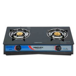 Innovex Two Burner Gas Stove - Glass Top IGS005GN